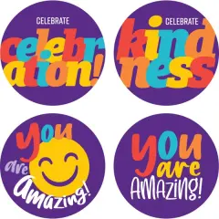 Kindness Assortment 1.5" Stickers, 200pcs