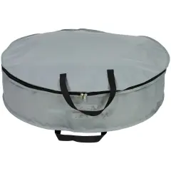 Northlight 36" Gray and Black Multi-Seasonal Wreath Storage Bag