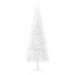 6 ft White Half Christmas Tree with Stand
