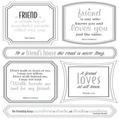 Sticko Vellum Friendship Stickers