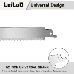 9-Inch Soft Material Cutting Reciprocating Saw Blades 2 Piece Stainless Steel Sawzall Blades for Cutting Meat Sponge Fiber with Storage Case