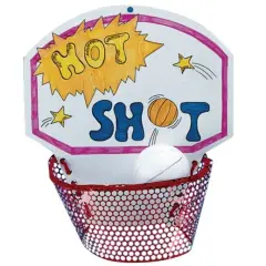 Hot Shot Basketball Craft Kit (Pack of 50)