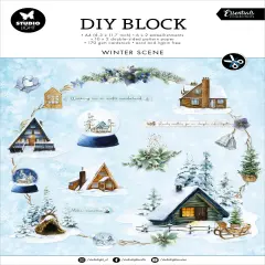 Studio Light Essentials DIY Block Paper 32/Pkg-Nr. 60, Winter Scene