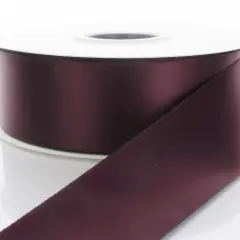 2.25" Double Faced Satin Ribbon Burgundy
