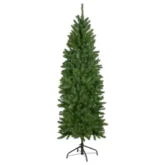 Northlight 7.5' Unlit Pencil White River Fir Artificial Christmas Tree Green
