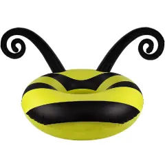 Swim Central Black and Yellow Bumblebee Swimming Pool Party Inner Tube, 48-Inch