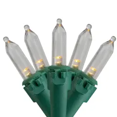 Northlight LED Mini Christmas Lights - Warm White - 32' Green Wire - 50ct