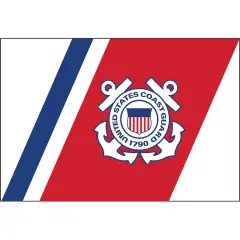 Patriotic Red White and Blue USCG Flag (2ft x 3ft)