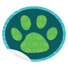 Carson Dellosa One World 10 Social Distancing Floor Decals, Paw Print Stickers for Kids Following Footsteps, Directions, School Supplies, and More, Classroom Must Haves