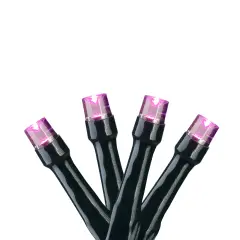 Brite Star LED Micro Wide Angle Christmas Light Set - Pink - 7.25' - Green Wire - 20ct