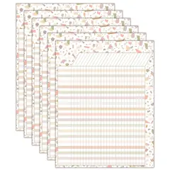 Terrazzo Tones Incentive Chart, 17" x 22", Pack of 6
