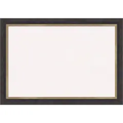 Hammered Charcoal Tan Wood Framed Corkboard, White Cork