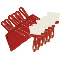 Dust Pan & Whisk Broom Set, Pack of 6