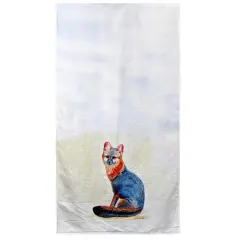 Betsy Drake Gray Fox Beach Towel Multicolor