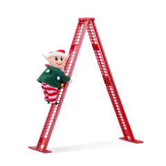 Mr. Christmas Mr. Christmas Mini Super Climbing Elf Decoration Red
