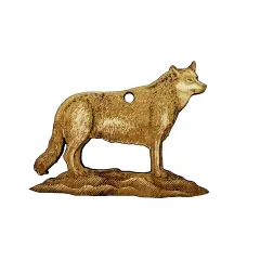 Ornament - White Wolf - Raw Wood