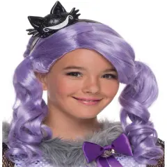 Childs Girls Kitty Cheshire Cat Wig Costume Accessory