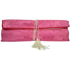 Vintage Style 1970s 70s Pink Flower Hand Bag Purse Costume Accessory