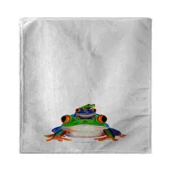Betsy Drake Stacked Frogs Beach Towel
