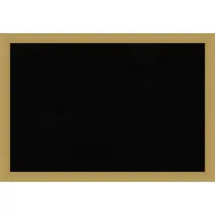 Grace Narrow Framed Corkboard, Black Cork Grace Brushed Gold