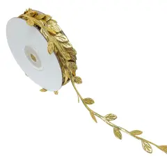 Wrapables Artificial Hanging Plants, Artificial Vines for Home & Party Decor, Wreaths, and DIY Arts & Crafts, 32.8 Feet Gold