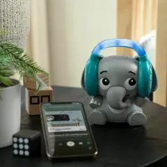 Earl The Elephant Bluetooth Soother Sound Machine with Music Streaming and Night Light for Infants and Toddlers