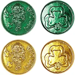 Lucky Leprechaun Plastic Coins (Pack of 12)