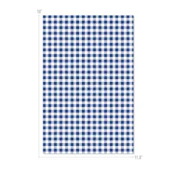 Happy Crafters Buffalo Plaid 11.8" x 18" Sheet Cobalt and White