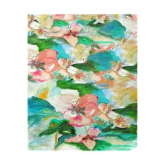 Betsy Drake Apple Blossoms Beach Towel Multicolor