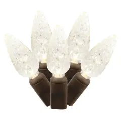 50Lt Warm White LED / Brown Wire C6 EC Set 25'L