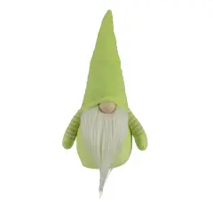 Northlight 12" Lime Green and White Spring Gnome