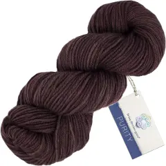 Living Dreams Purity: Organic Merino DK Yarn. Pacific Northwest Hand Dyed. Mahogany