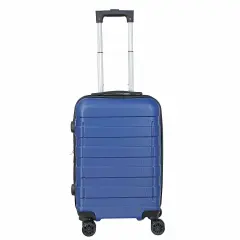 Carry Luggage Carry-On Suitcase with Spinner Wheels Blue