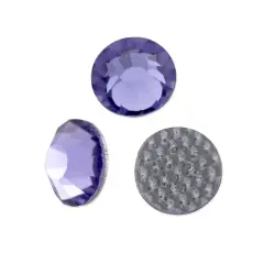 Preciosa Crystal VIVA12 Hotfix Rhinestone 4.7mm (SS20) Tanzanite (Package of 50)