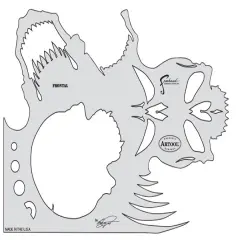 Iwata Artool Freehand Template - Skull Master The Frontal