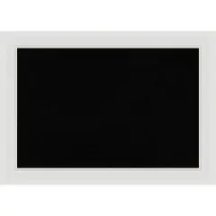 Flair Framed Corkboard, Black Cork Flair Soft White