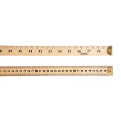 Meter Stick Ruler with Metal End, Pack of 6