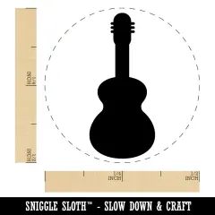Guitar Solid Self-Inking Rubber Stamp for Stamping Crafting Planners Fuchsia