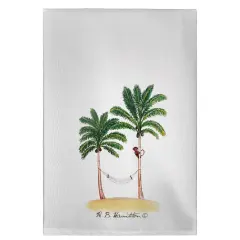 Betsy Drake Monkey & Palm Guest Towel