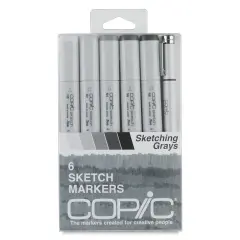 Copic Sketch Marker Set - Sketching Grays, Set of 6