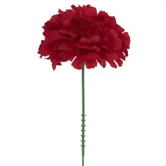 5" Burgundy Carnation Flower Picks - Set of 200, 3.5" Wide Lifelike Silk Blooms, Perfect for Floral Arrangements, Events & D&eacute;cor - Ideal for All Seasons, Floral Home by Artificial Flowers