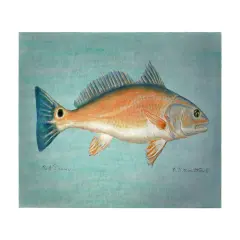 Betsy Drake Red Drum Fish 30 Inch By 50 Inch Comfort Floor Mat