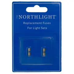 Northlight Replacement Fuses for C7 or C9 Christmas Lights - 3 Amps - Pack of 2 Clear