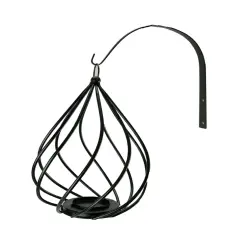 Tear Drop Swirl Metal Wall Mounted Candle Holder