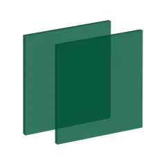 Clear Green Translucent Cast Acrylic Gloss 1/8" (12" x 20.4")