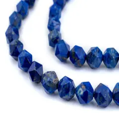 The Bead Chest Faceted Lapis Lazuli Beads (8mm)