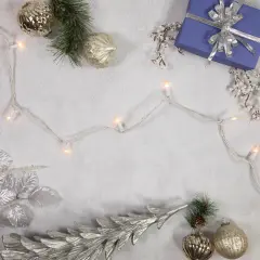 Northlight Mini Incandescent Christmas Lights - Frosted Clear - 49.5' White Wire - 100ct