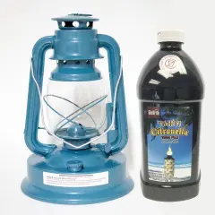 Crownplace Brands Rayo Oil Lantern - Royal Lantern with 64 ounces Citronella Fuel for Outdoor Camping and Patio Use