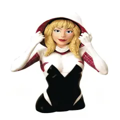 Spider-Gwen Unmasked Previews Exclusive Bust Bank