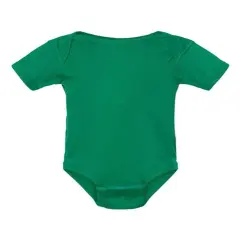 Rabbit Skins&reg; Infant Baby Rib Short Sleeve Bodysuit Kelly